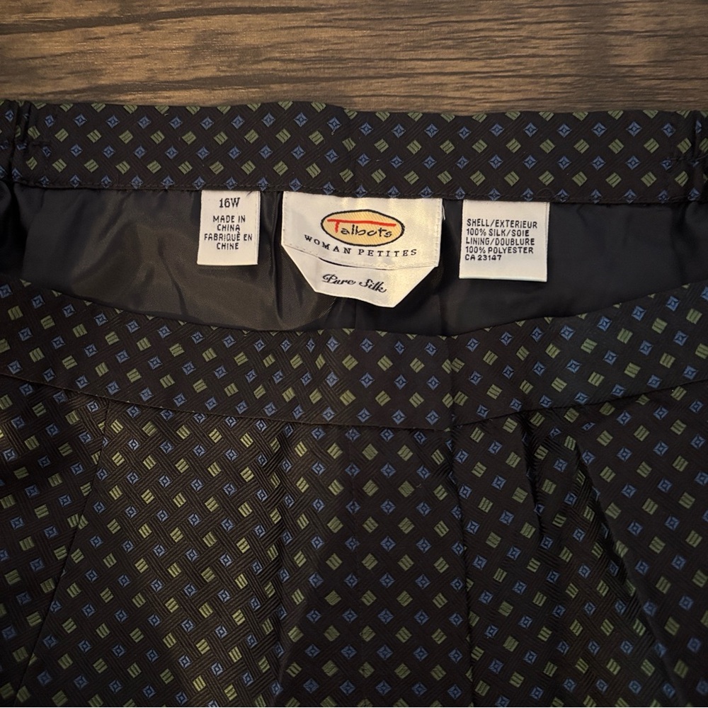 Talbots petites silk pants size 16W - Picture 5 of 5